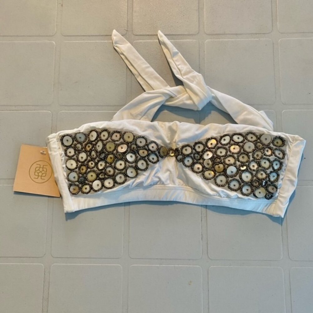 AquaClara Bikini Top w/shells no shoulder straps